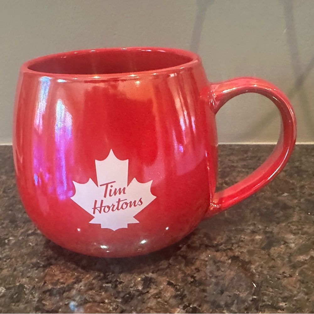 Tim Hortons Iridescent Red Mug